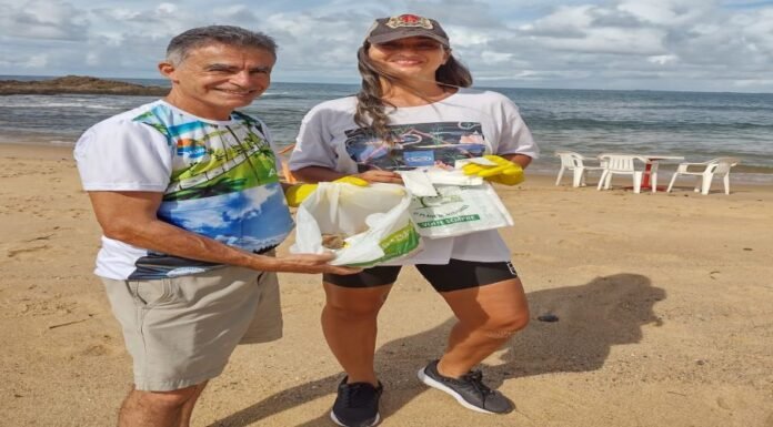 A produtora baiana Luzia Moraes e o empresário gaúcho Evadison Braga se uniram em prol do Meio Ambiente, em Salvador.