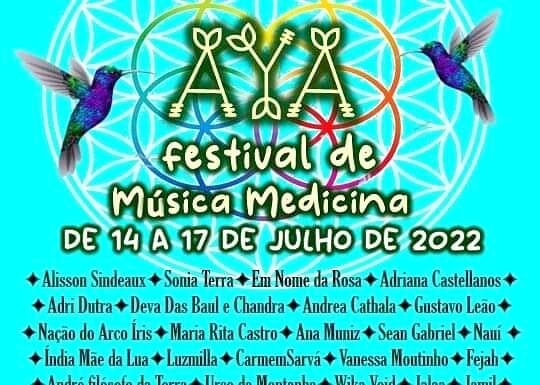 Confira a grade completa do super aguardado Festival AYA de Música Medicina, na Chapada dos Veadeiros-Goiás.
