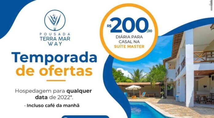 Temporada de Ofertas da Pousada Terra Mar Way