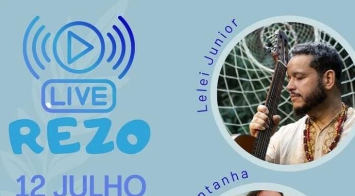 Os cantores Lelei Júnior e Urso da Montanha na Live “Rezo”