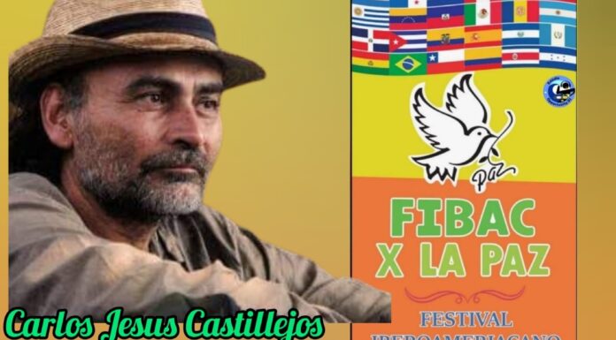 O escritor Carlos Jesus Castillejos será homenageado no “Festival Internacional Ibero-americano de Arte e Cultura pela Paz Bahia”