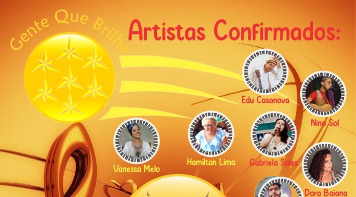 Gente que Brilha – Edição “Fênix”, vai acontecer na Cantina dos Artistas, neste domingo (28). Confira!
