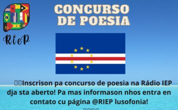 RIEP prorroga prazo de inscrição concurso de poesia dedicado aos caboverdianos, confira.