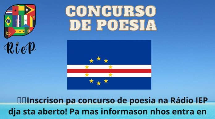 RIEP prorroga prazo de inscrição concurso de poesia dedicado aos caboverdianos, confira.