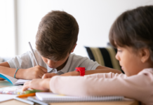 Classe escolar em risco